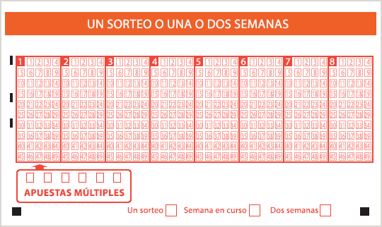 Boleto Multisorteo de la Loteria bonoloto