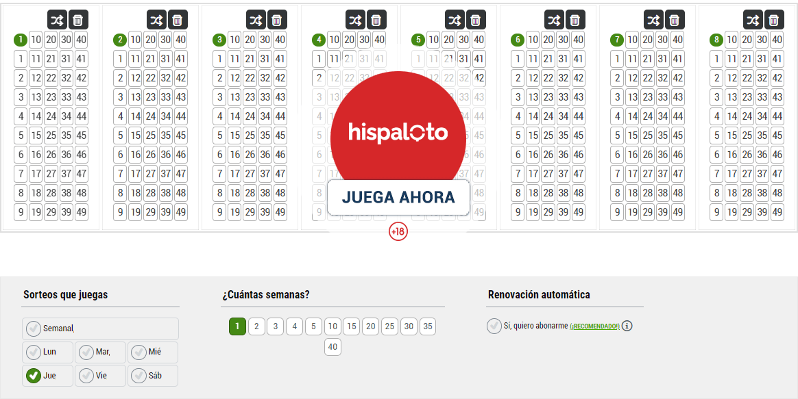 Jugar a la Loteria Bonoloto Online,- Loteriabonoloto.info